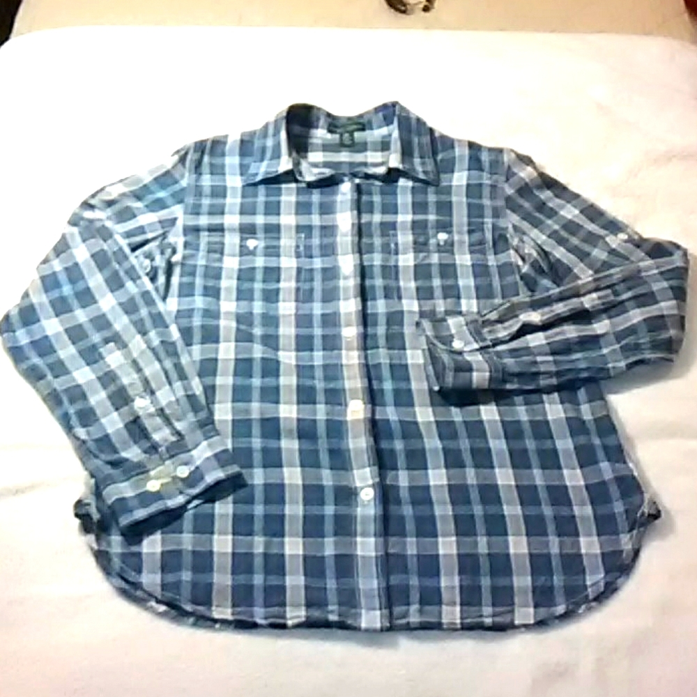 Lauren Jeans CO. Plaid Button up